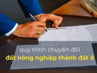 QUY TRÌNH CHUYỂN ĐỔI ĐẤT NÔNG NGHIỆP SANG ĐẤT Ở MỚI NHẤT
